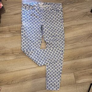 Vineyard Vines Blue and White Patterned Pants